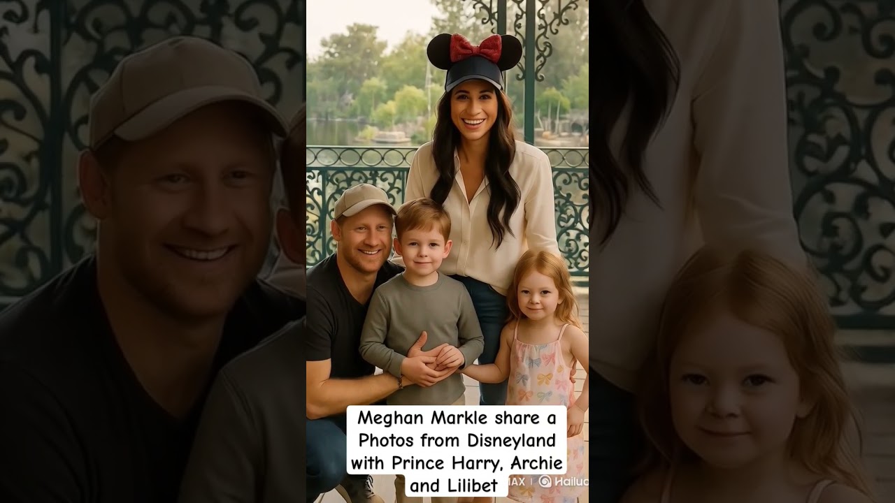 Meghan Markle Shares Photos of Disneyland with Prince Harry and Kids Archie, Lilibet #lilibet #royal