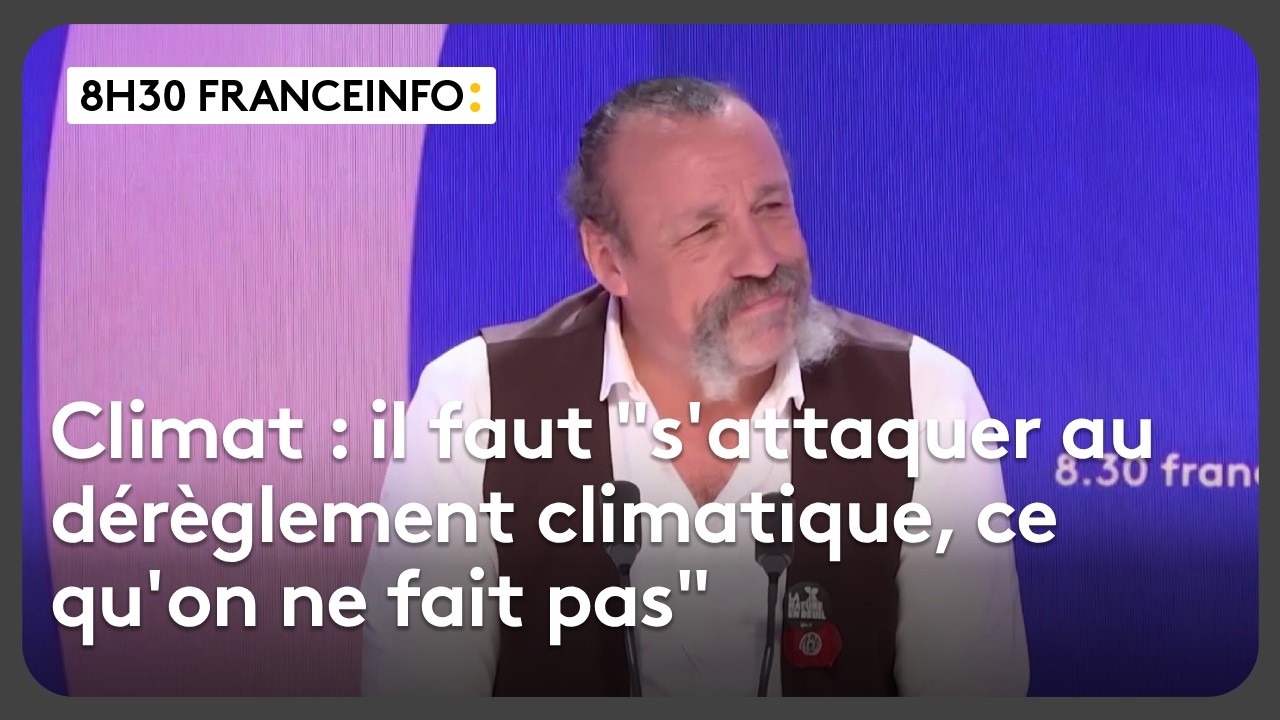 Dérèglement climatique, agriculture, présidentielle... Le "8h30 franceinfo" de Benoît Biteau