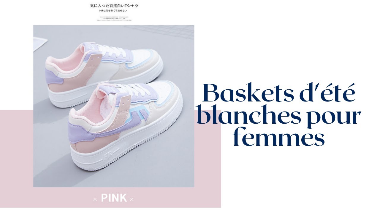 Découvrez ces Baskets d'été blanches pour femmes