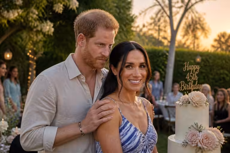 découvrez comment meghan markle fête ses 45 ans à montecito et le geste mystérieux de harry qui fait sensation lors de cette célébration spéciale.
